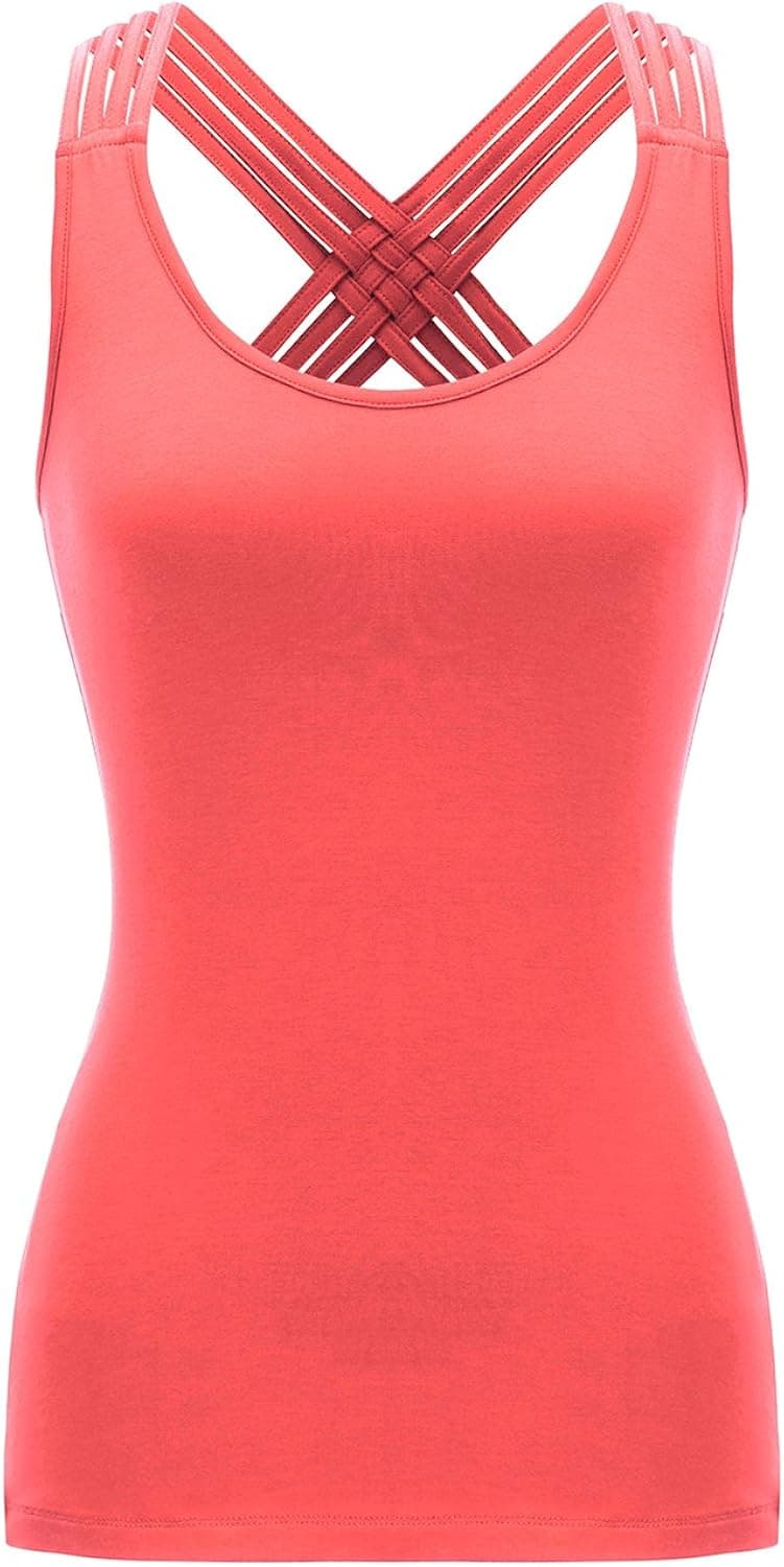 Regna X NO Bother Women's Sleeveless Flowy Burn Out Tank Top(We Have Plus Sizes)
