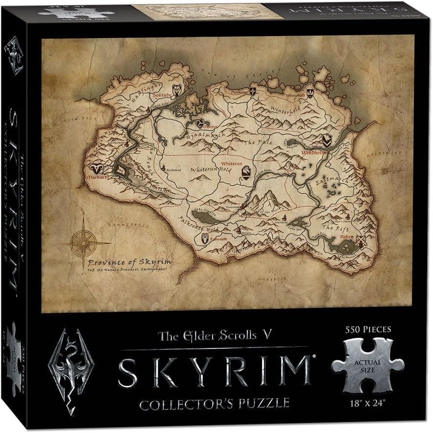USAopoly The Elder Scrolls V: SKYRIM Map Puzzle (550 Piece)