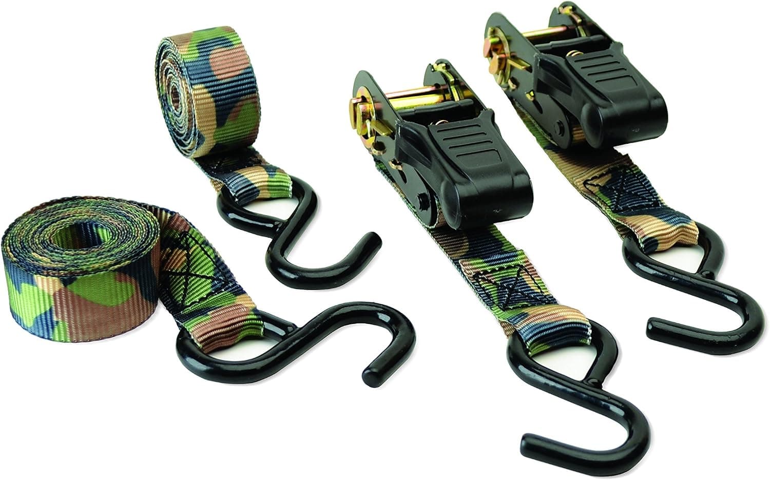 HME Products Camo Ratchet Strap- 4pk