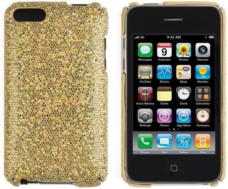 Abz Cases Sparkles Case for Apple iPod Touch 2G/3G/2/3-Gold Color