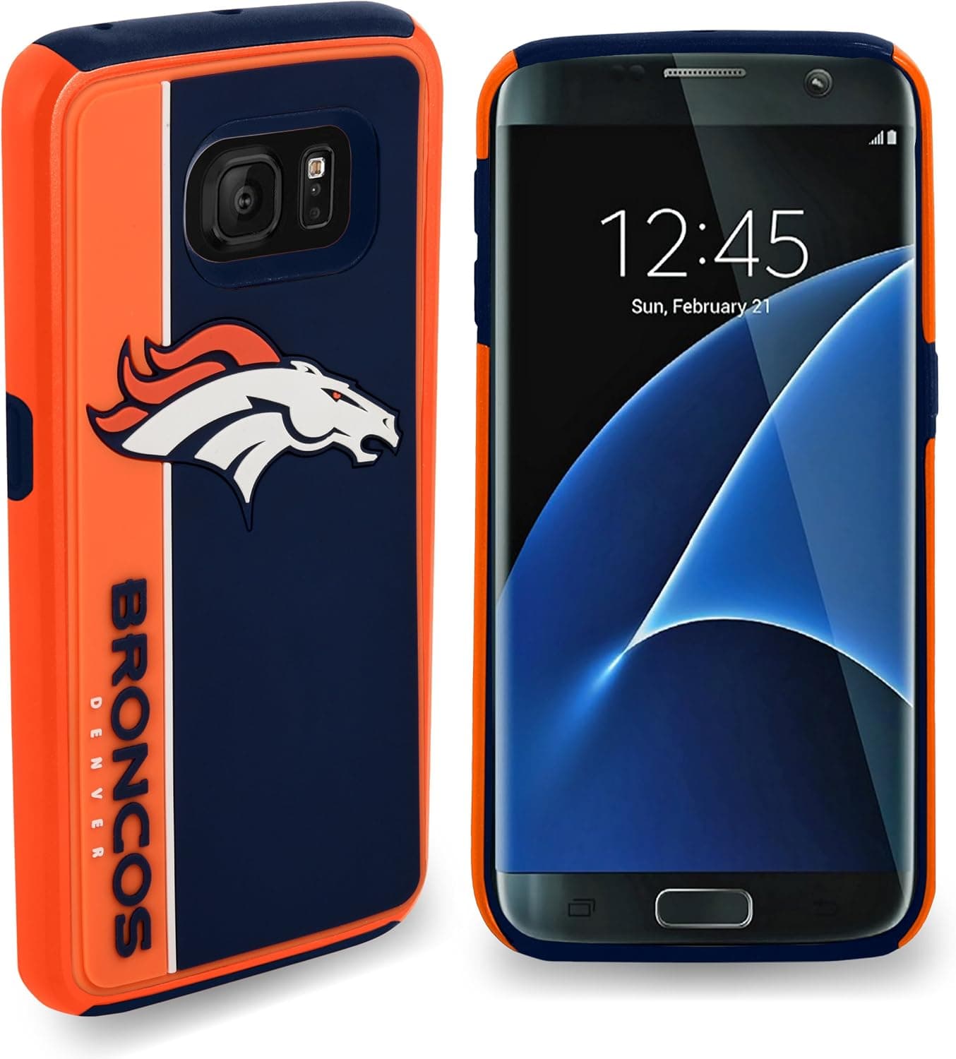 FOCO NFL Unisex-Adult NFL Galaxy S8 Hybrid Case