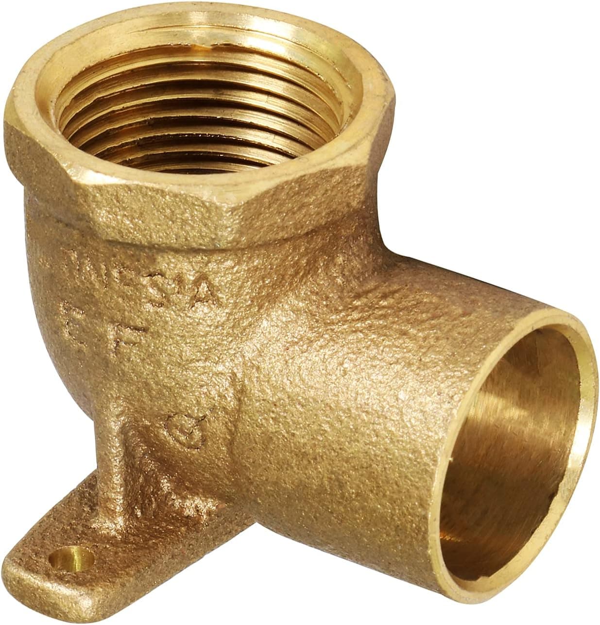 Supply Giant DGEM0034 3/4" Nominal Diameter Lead-Free Cast Brass 90 Degree Elbow with Sweat Socket and Female Threaded Connect