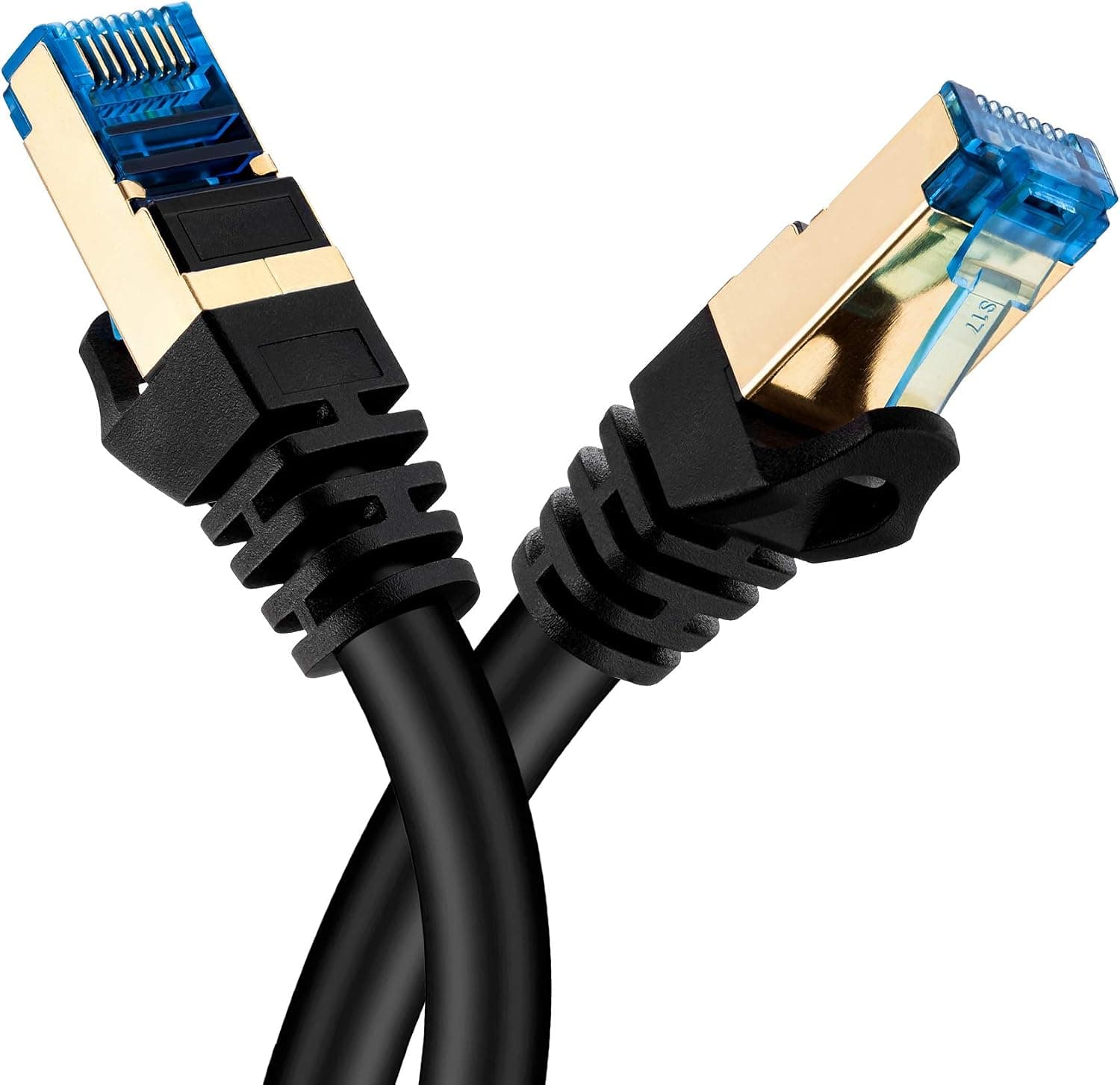 Cat 7 Ethernet Cable 10 ft Hftywy Ethernet Cable 26AWG Heavy-Duty Cat 7 Internet Network Computer Patch Cord RJ45 Network Cable Cat7 LAN Cable for PC Laptop Modem Router