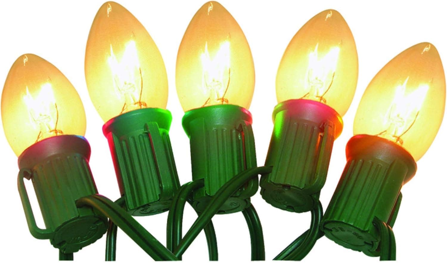 Celebrations C9 Outdoor Light Set, 25', Clear Lights