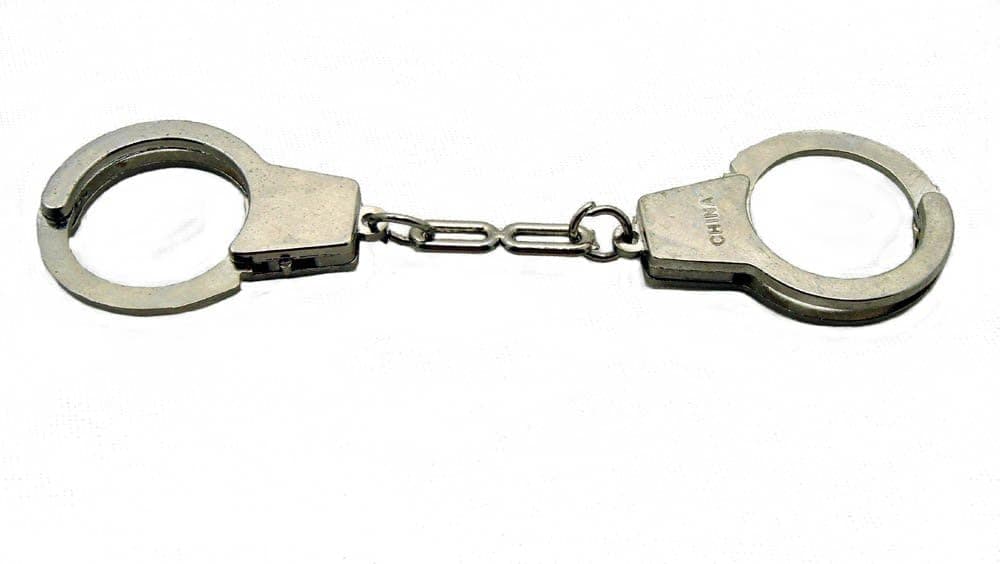Rhode Island Novelty Stainless Steel Mini Handcuffs Keychain