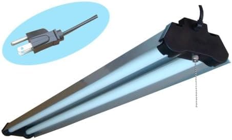 DM Lighting SL2-SS 120-Volt 48-Inch Stainless-Steel Shop Light with 7-Inch Reflector