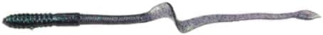 Mann's Bait Company Augertail Worm Fishing Lure (Pack of 10), 6-Inch, Junebug