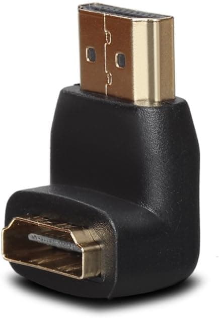 DIZA100 Any Angle Adjustable Rotation HDMI Male to Female Swivel Adapter Converter (5-Pack 90 Degree)