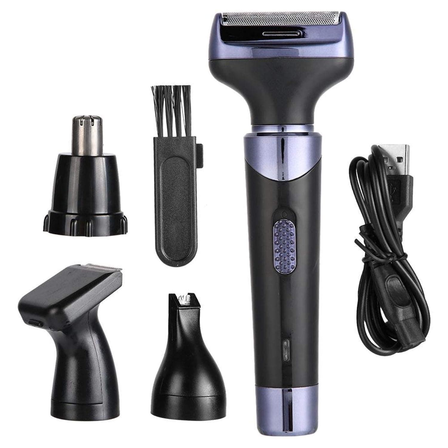 Nose Hair Trimmer Sportsman Multifunction Electric Nose Hair Trimmer USB Charging Hair Trimmer Nose Ear Sideburns Hair Shaving(USB Models)