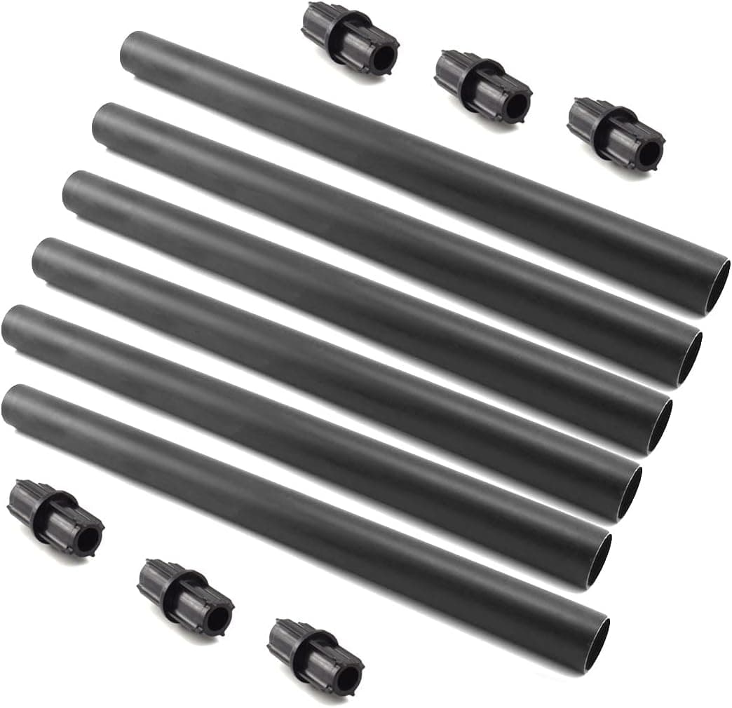 Aifeier ET Flame Lamp Extension and Joint Connector Kit to Make Solar Torch Taller - 12 Inch, 6 Sets (et-lamp-joi-ext)