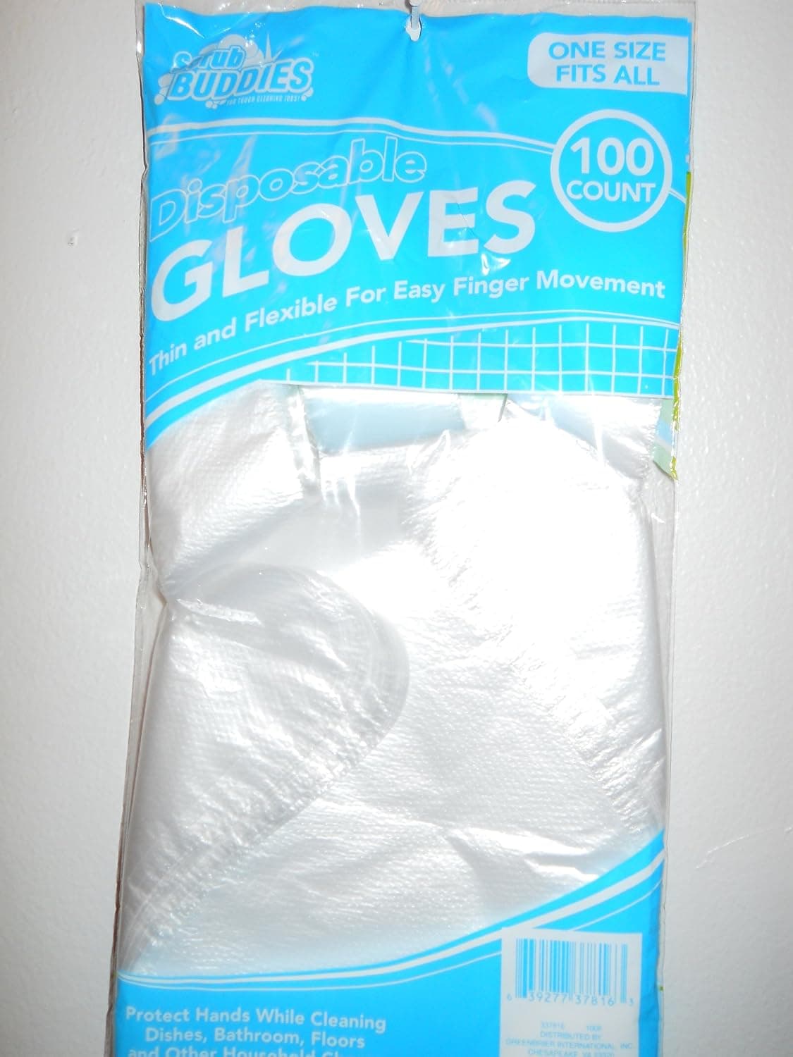 SCRUP BUDDIES DISPOSABLE GLOVES THIN AND FLEXIBLE FOR EASY FINGER MOVEMENT [100 COUNT]
