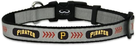 GameWear MLB Pittsburg Pirates Baseball Pet Collar, Reflective