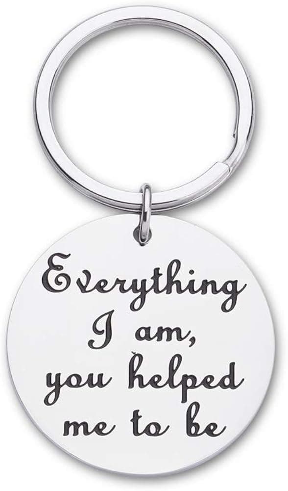 Fleure Esme Christmas Keycahin for Dad Mom from Daughter Son Gifts Fathers Day Birthday Gifts for Dad Mom Father Coaches Gifts for Men Women