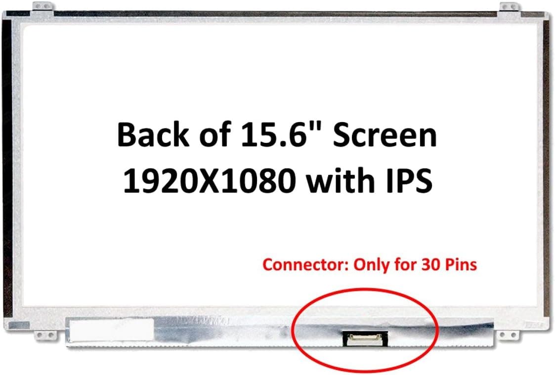 Fullcom New 15.6 inches Compatible with ROG GL502VM-BI7N10 Gaming Laptop IPS FHD 1080P Laptop LED LCD Replacement Screen