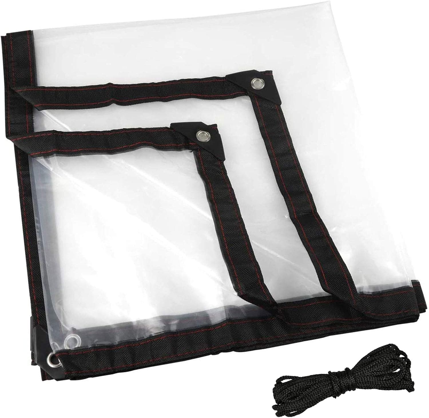 Tarp Heavy Duty Waterproof, Tarpaulin Sheet, Clear Vinyl Tarps with Grommets for Patios, Multi Purpose, Tarp Cover for Outdoor Garden Canopy