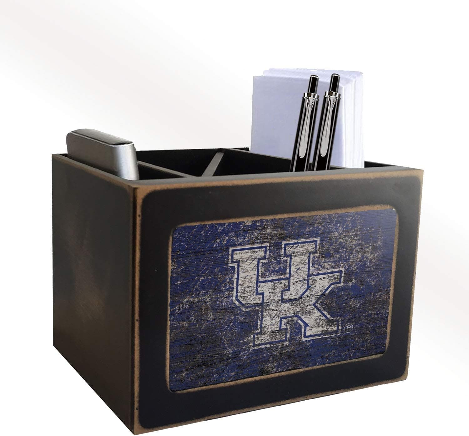 Fan Creations Kentucky Wildcats Distressed Team Logo Desktop Organizer with Color