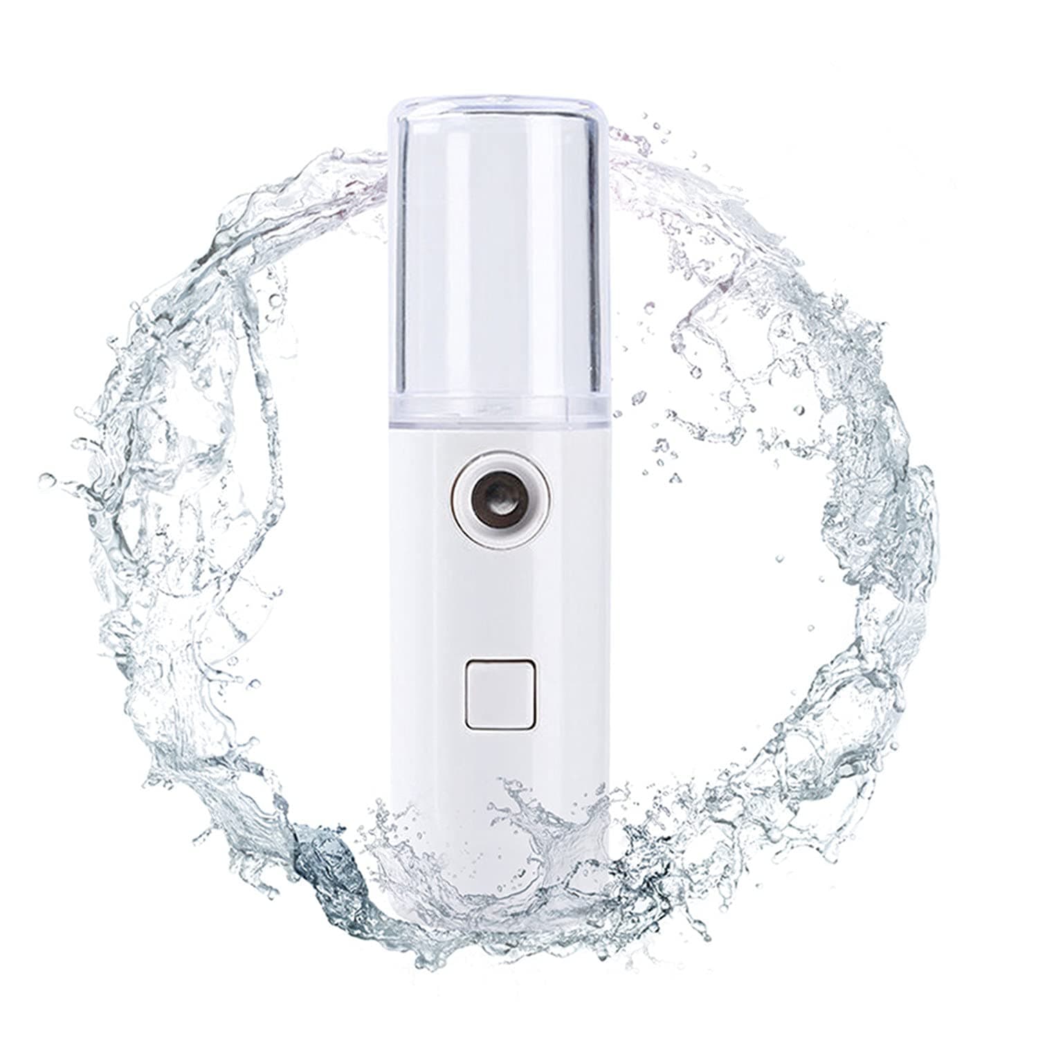 Nano Mist Sprayer Face Mister, Mini Facial Steamer 30ml Water Tank Small Face Steamer Handy Portable Facial Mister Cool Sprayer Moisturizing & Hydrating Skin in Hiking Climbing