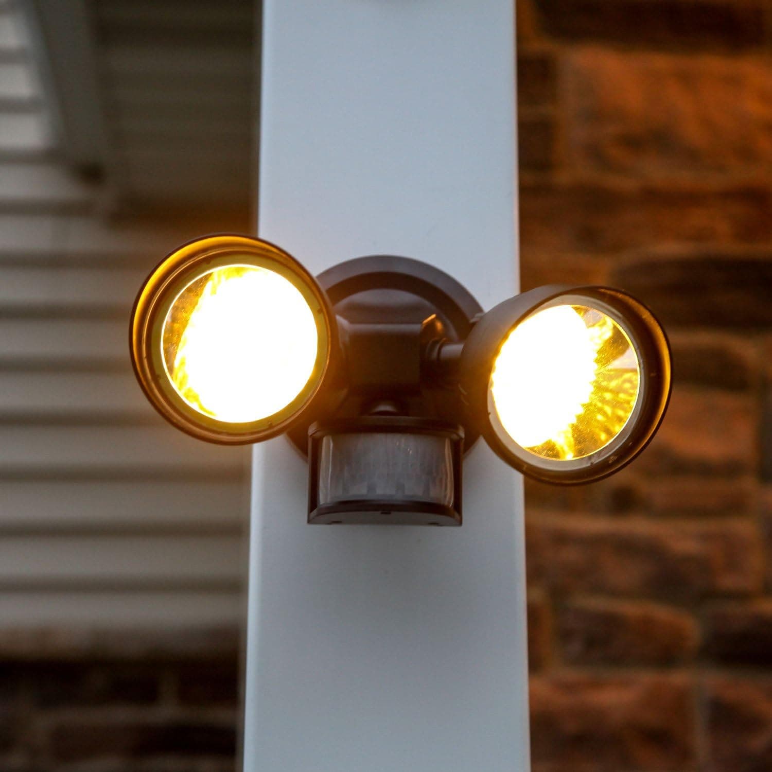 Black Solar Spot Light Motion Sensor Outdoor 36 LED Dual Security Flood Light 600 mAh