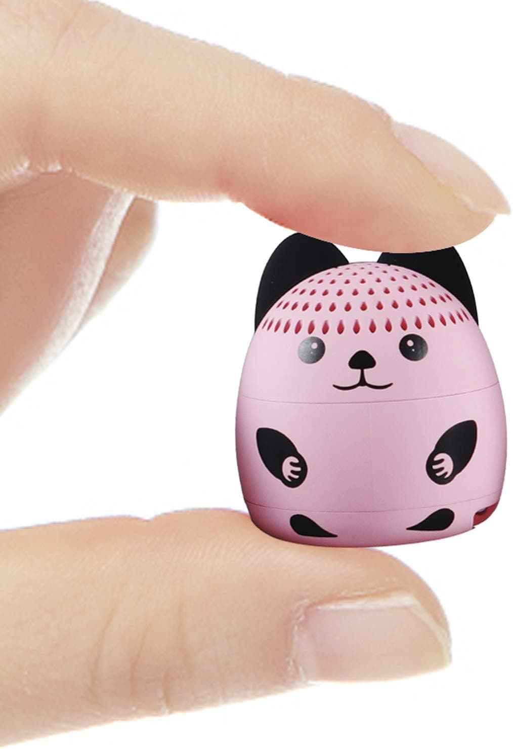 AUXCOO Small Portable Bluetooth Speaker with Animal Image Designed Super Cute Speaker for Party Indoor Outdoor Activity (Pink Bunny)