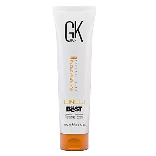 GK HAIR Global Keratin The Best (3.4 Fl Oz/100ml) Smoothing Keratin Hair Treatment - Professional Brazilian Complex Blowout Straightening For Silky Smooth & Frizz Free Hair - Formaldehyde Free
