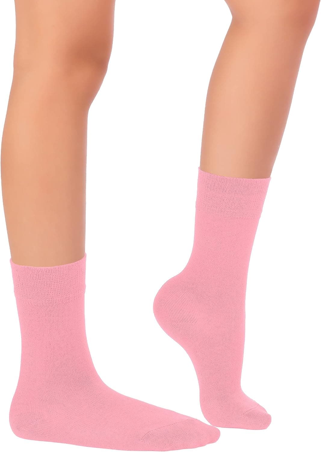 Hugh Ugoli Kids School Uniform Bamboo Dress Socks, Solid Color Crew Socks from Toddlers to Youth, 3T to 14 Years Old, 5 Pairs