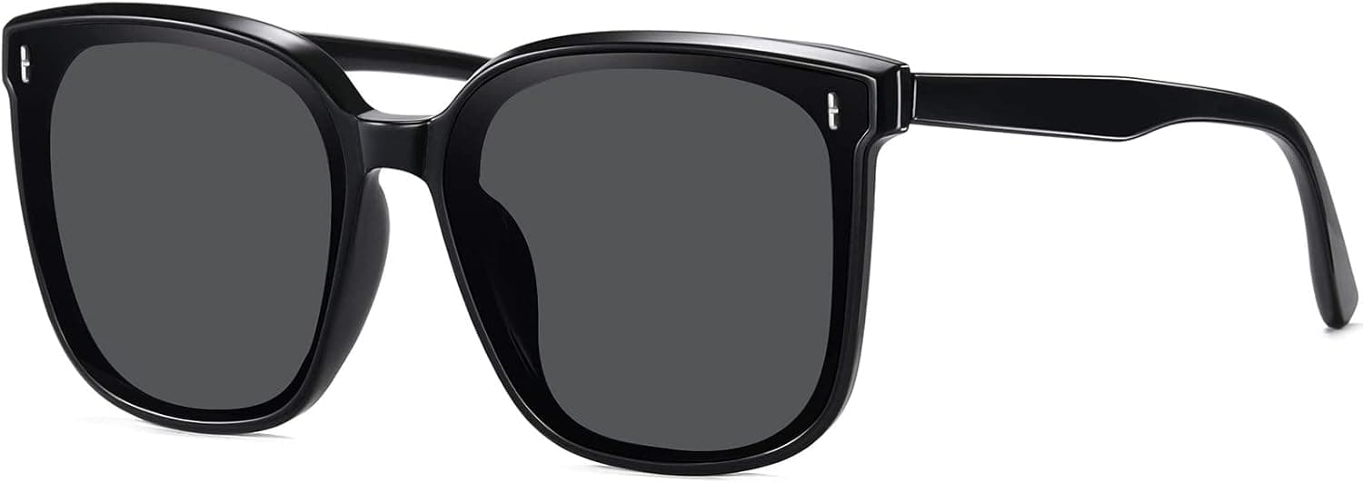 Fullgren Oversized Polarized Sunglasses for Women Mens Vintage Square UV 400 Protection Sun Glasses Shades