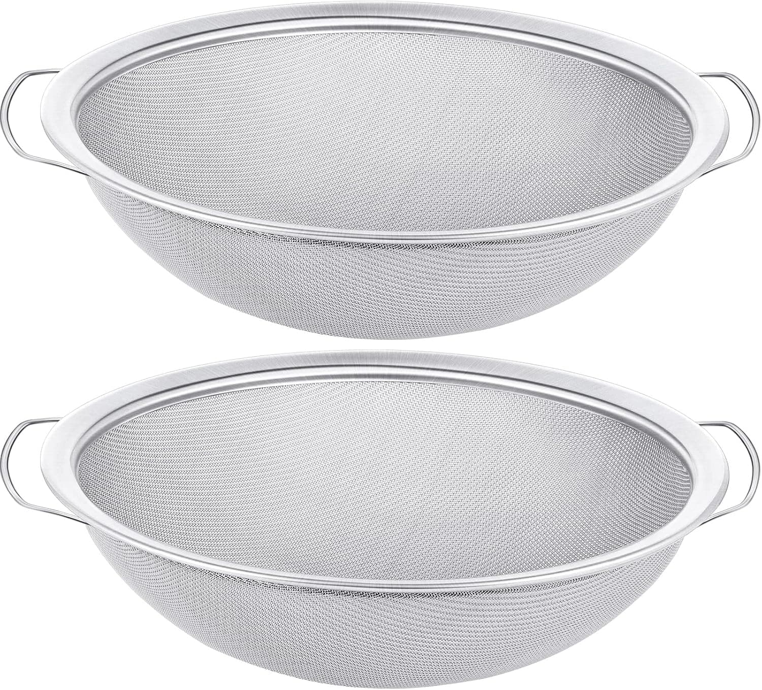 250 μm 304 Stainless Steel Paint Strainer for 5 Gallon Paint Bucket Filter Impurities Fine Mesh Strainers Emulsion Honey Strainer 60 Mesh 11.8 Inch Width, 2 Pack