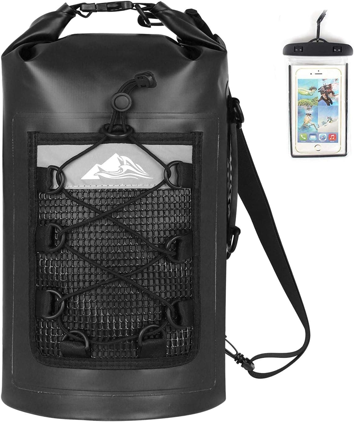 HEETA Waterproof Dry Bag for Women Men(Upgraded Version), 5L/ 10L/ 20L/ 30L Roll Top Lightweight Dry Storage Bag Backpack with Phone Case