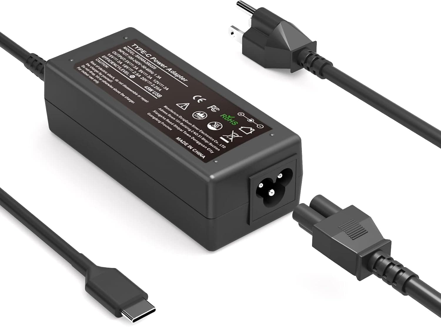 45W Type C USB C Laptop Charger Replacement for HP Chromebook Charger,USB c chromebook Charger,Type c chromebook Charger,Computer Charger for chromebook and Type C Charger for Other Brands Laptop