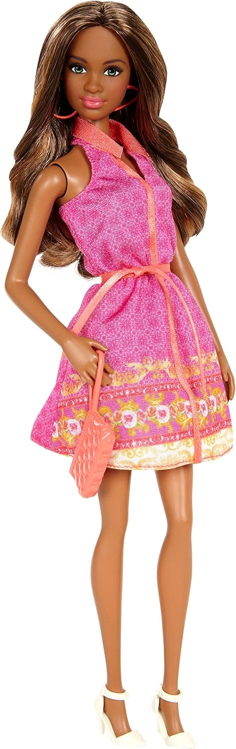 Barbie Fashionistas Grace Doll with Pink Sleeveless Dress