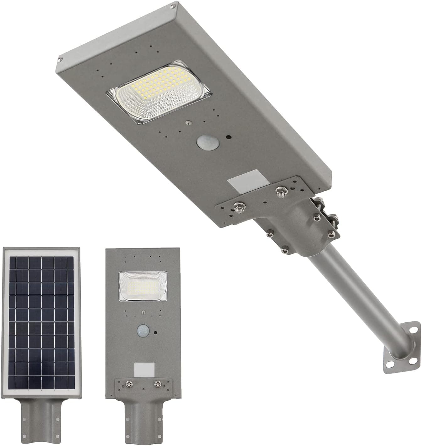 micnqass Solar Street Light 10000 Lumens LED Outdoor Flood Lights Dusk to Dawn IP65 Waterproof Motion Sensor Aluminum Solar Lights