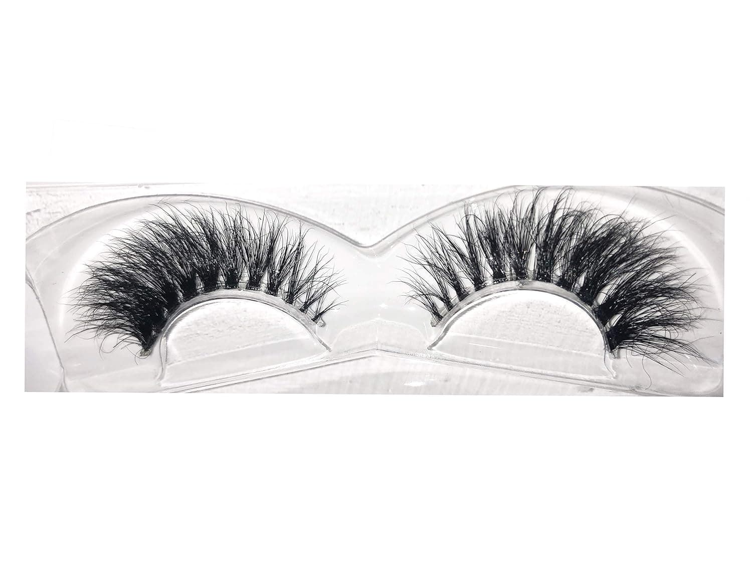 Alluring 3D Clear Band, Reusable Strip, 100% Siberian Mink Fur False Eyelashes, Hand-made Cruelty Free Cat-Eye KF2