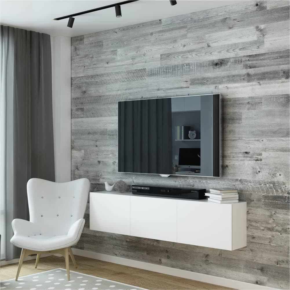 Grey Wall Planks 32"x4" (12, 20 Square Foot)