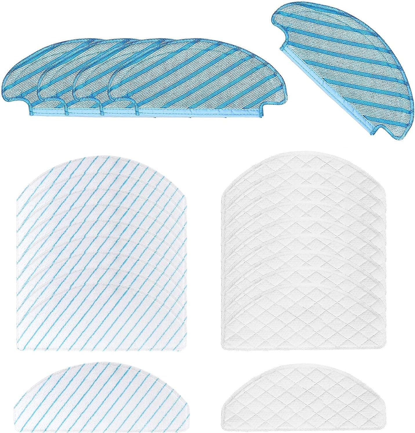 Jajadeal 25 PCS Replacement Mop Cloths Cleaning Pads Compatible with Ecovacs DEEBOT OZMO T8 AIVI T8 Max and T8 Series/ T9 Series/ N8 Pro Plus/ N8 Pro Robot Vacuum Cleaning Cloth