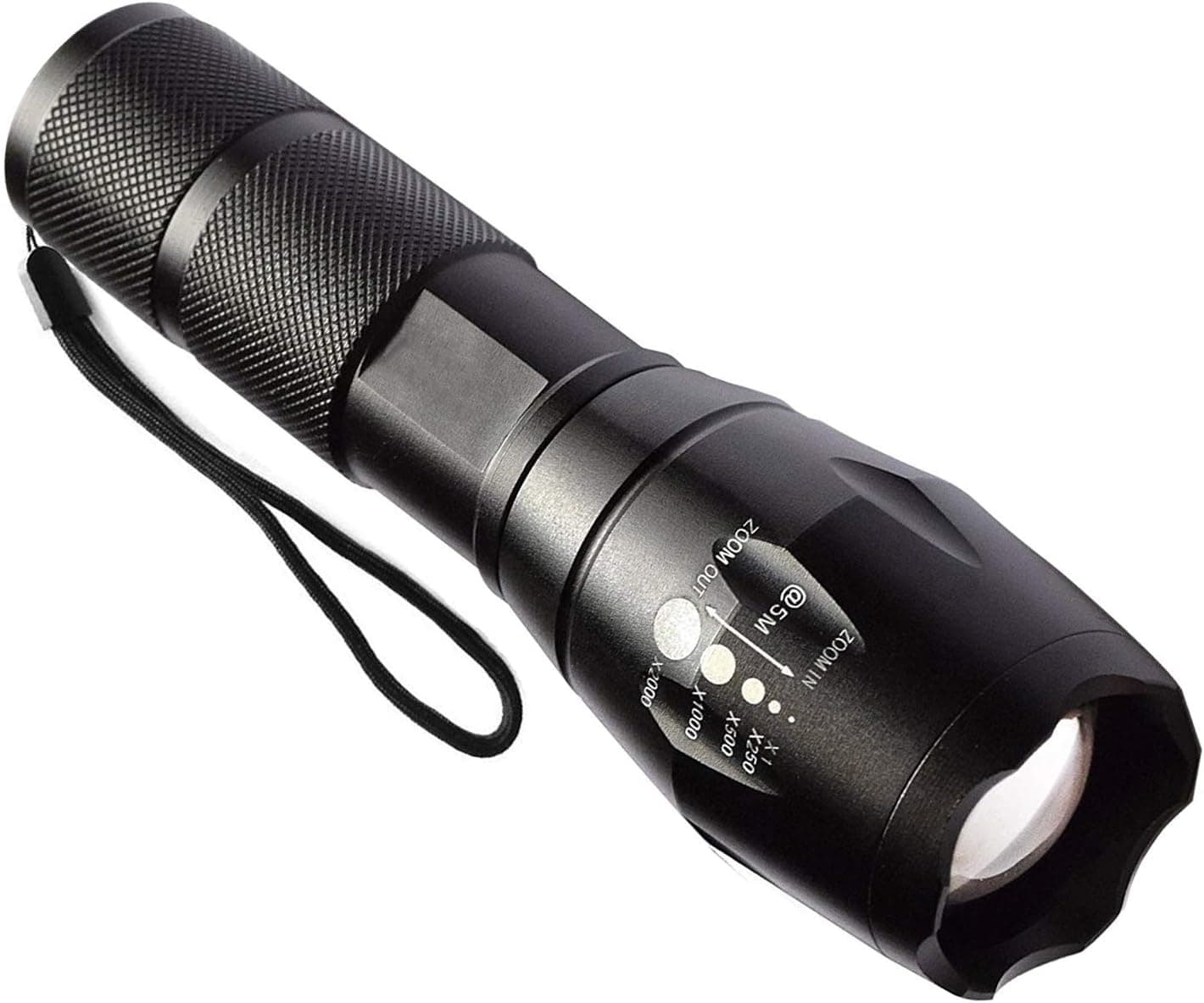 LED Tactical Flashlight, Tongth Ultra Bright LED Flashlight with High Lumens, 5 Modes, Zoomable and Waterproof for Biking Camping Outdoor Emergency