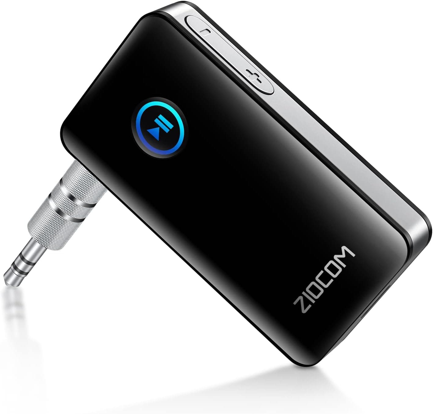 ZIOCOM Bluetooth Car Adapter, Wireless Bluetooth Aux Adapter with Built-in Mic, Dual Link, Noise Cancelling Wireless Music Receiver for Car, Home Stereo, Wired Headphones/Speakers