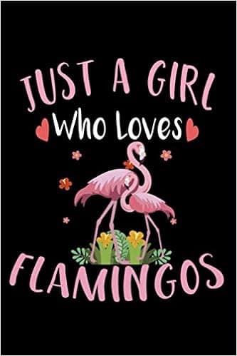 Just A Girl Who Loves Flamingos: Recipe Book, 6x9 Notebook, 100 Pages, Recipe Journal for Girls