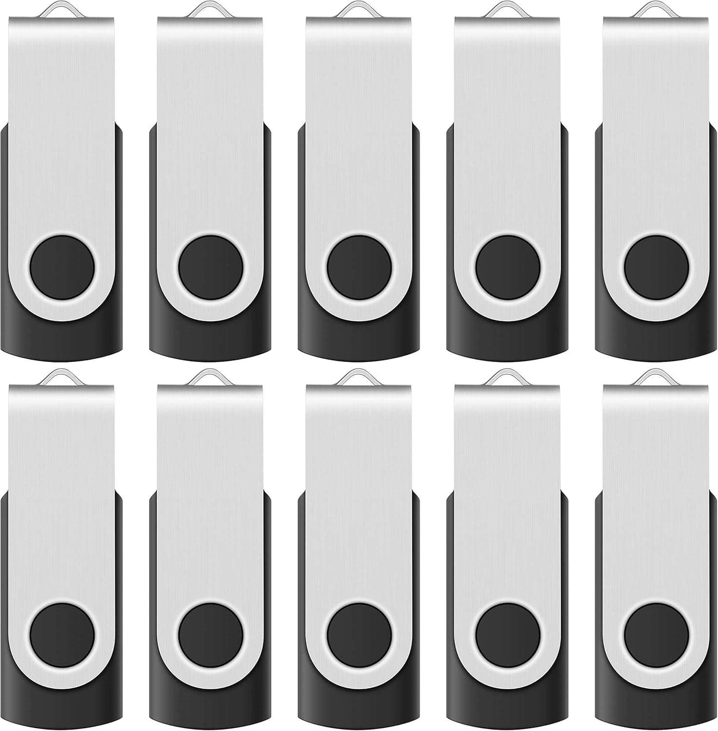 [NOT 64GB ] Enfain 10 Pack Small Capacity 64mb USB Flash Drive Black