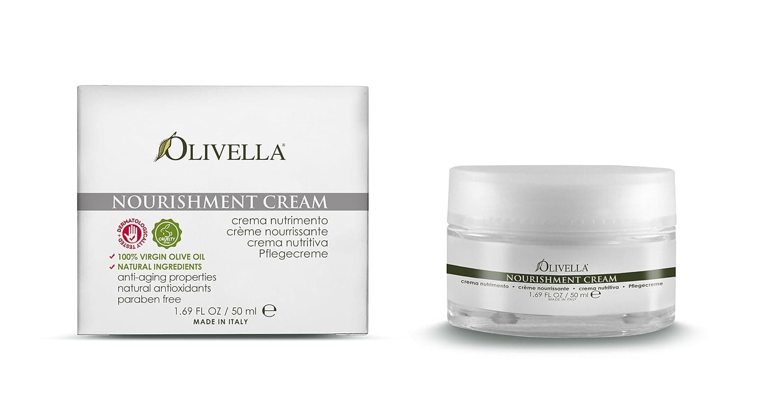 OLIVELLA Nourishment Face Cream, Olive, 1.69 Fluid Ounce