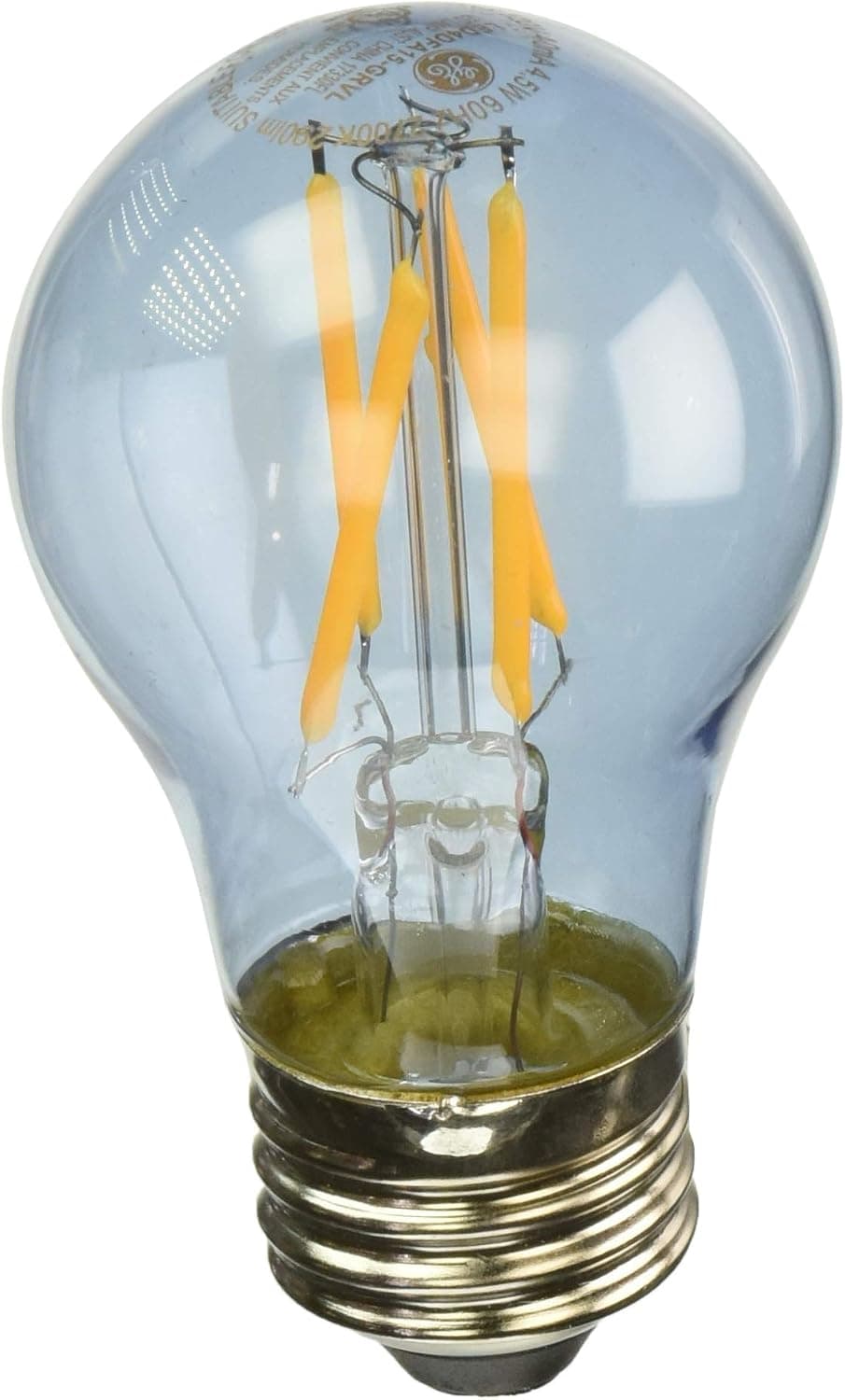 GE Lighting 92225 4W, Clear, Reveal LED Ceiling Fan Light Bulb, Medium Base