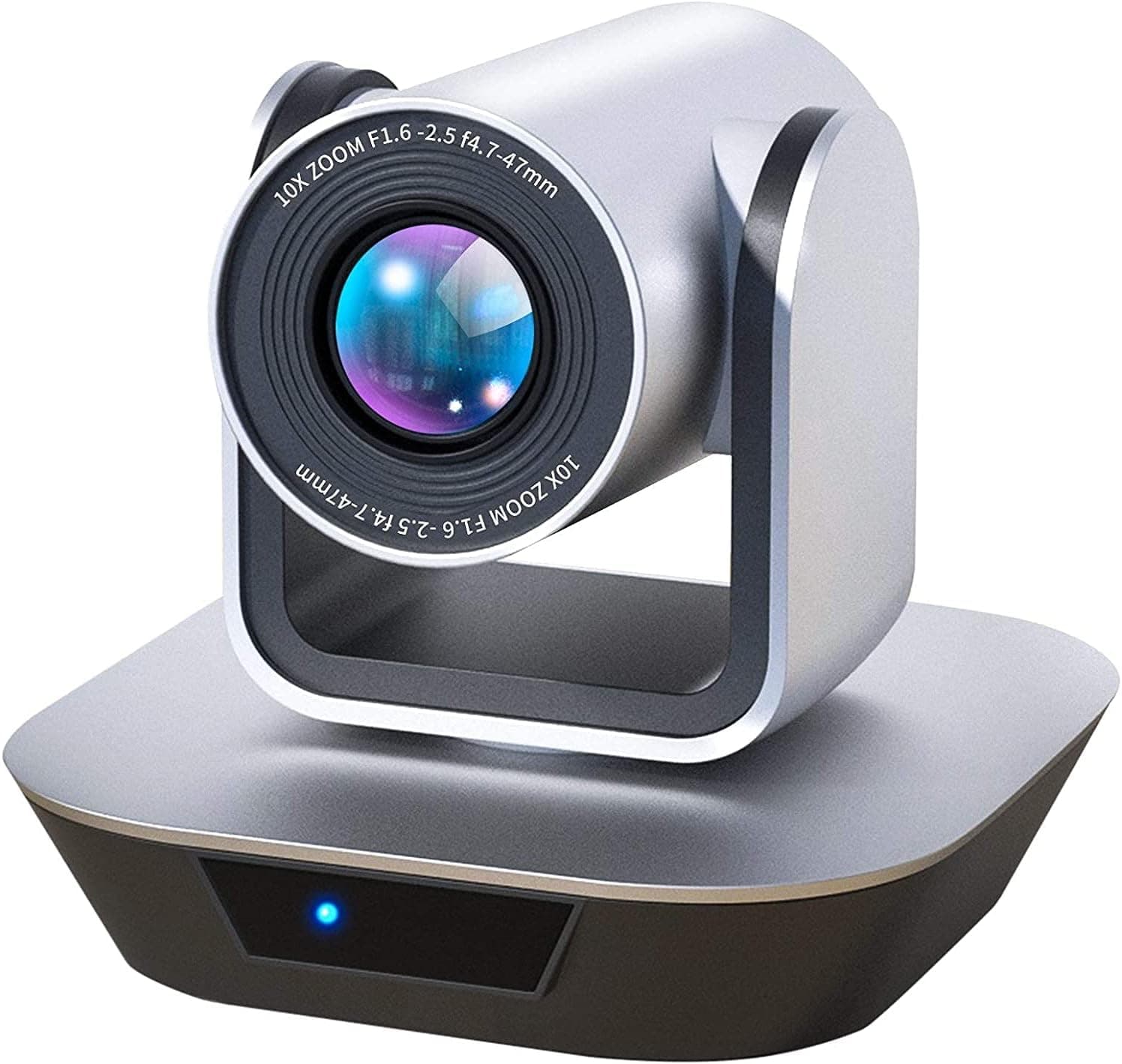 JIMCOM (Remove Power Supply PTZ Camera,USB Plug-and-Play HD 1080P PTZ Camera 10X Zoom,Conference Room Camera for Business Meetings Education Church &Live Streaming