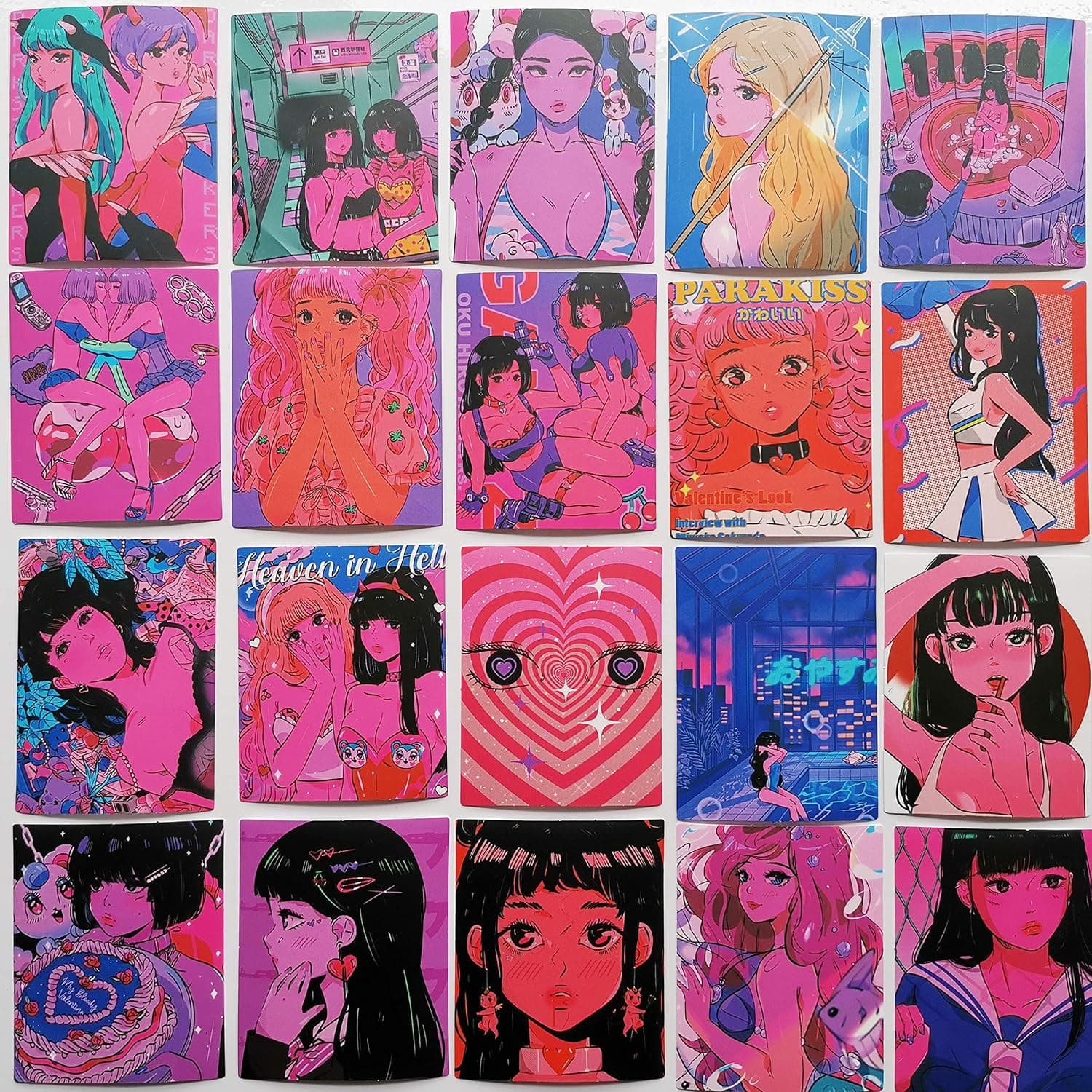 30Pcs Japanese School Girl Decals Kawaii Cartoon Girl Stickers Cute JK Japan High School Students Decal 2.7“x2.2"