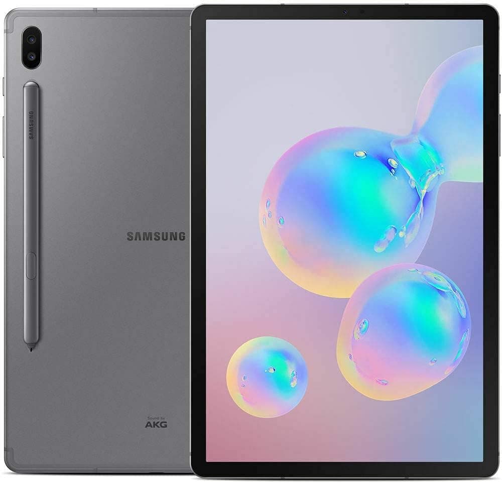 Samsung Galaxy Tab S6 10.5", 128GB (WiFi + Unlocked LTE) Tablet Mountain Grey - SM-T867U (Renewed)