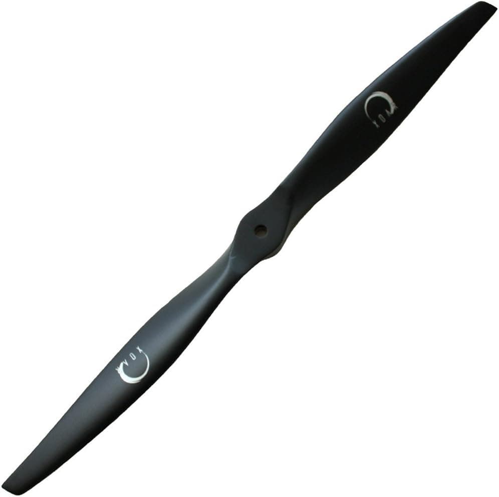 XOAR PJM-E 16x12 Electric RC Airplane Propeller. 16 Inch 2 Blade Black Wood Prop for Electric Motor