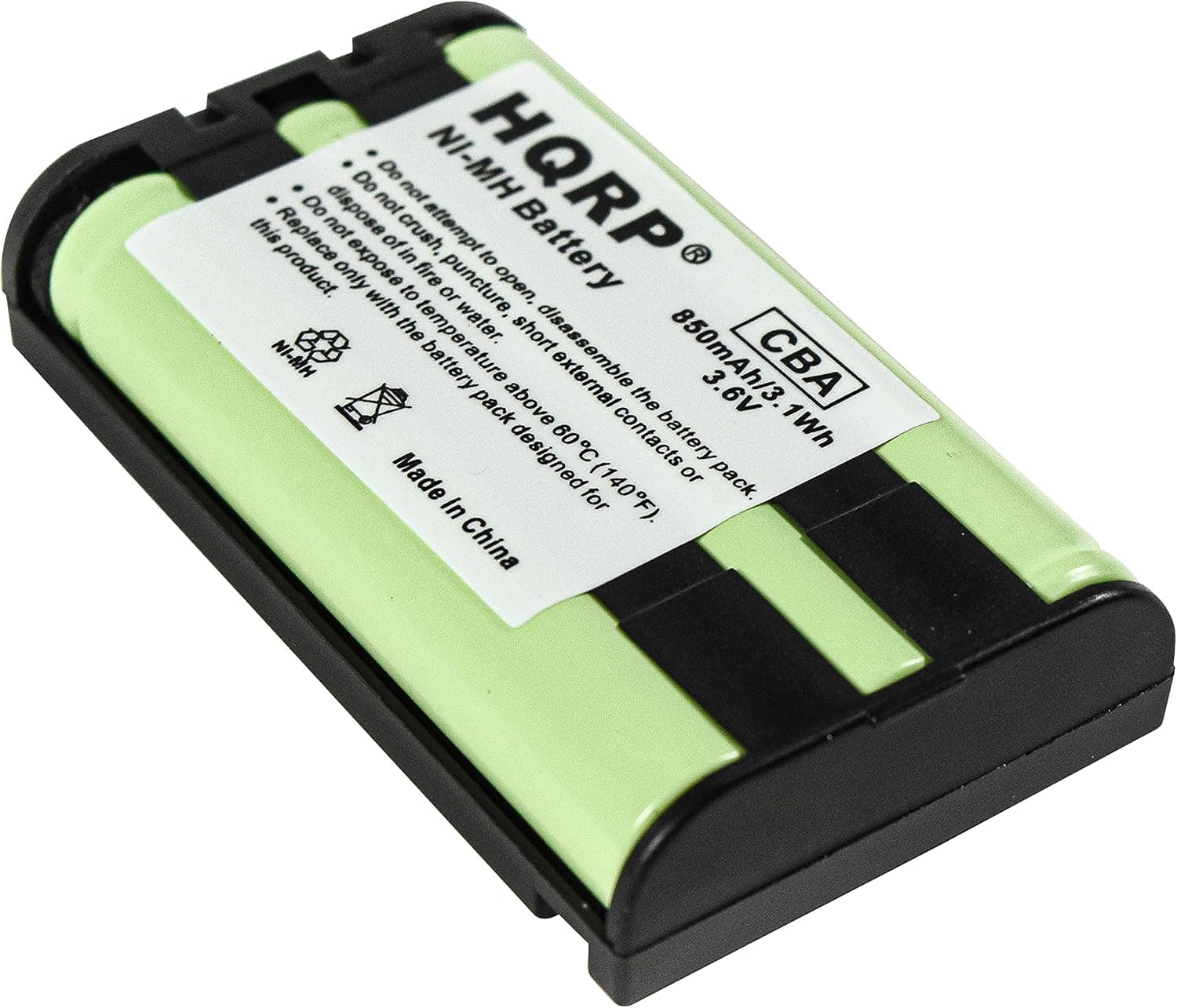 HQRP Telephone Battery Compatible with Panasonic KX-TG5422 KX-TG5423 KX-TG5428B KX-TG5431 KX-TG5432 KX-TG5433 Phone System