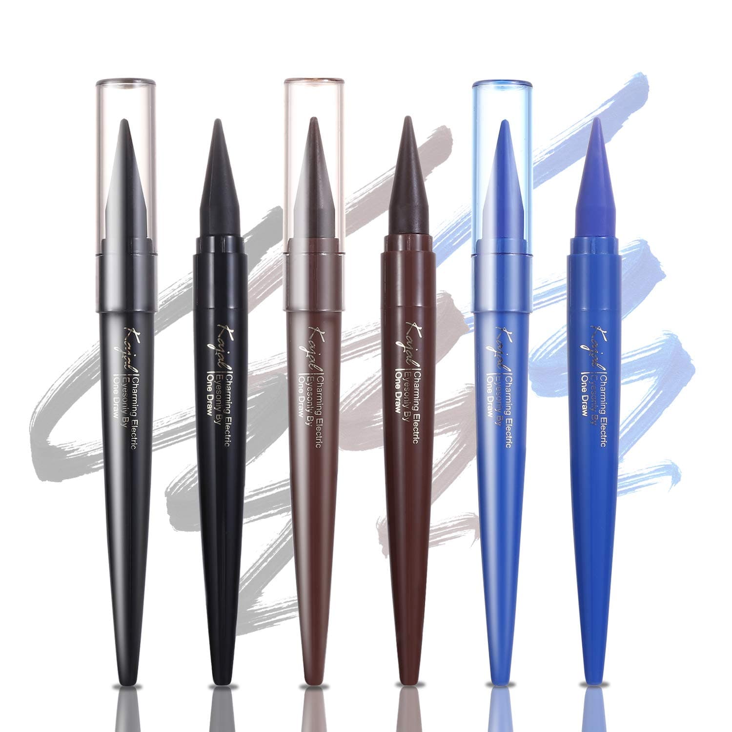 3Pcs/Set Colorful Eyeliner Matte Smooth Makeup Waterproof Longlasting Smudge-Proof Eye Makeup Pencil