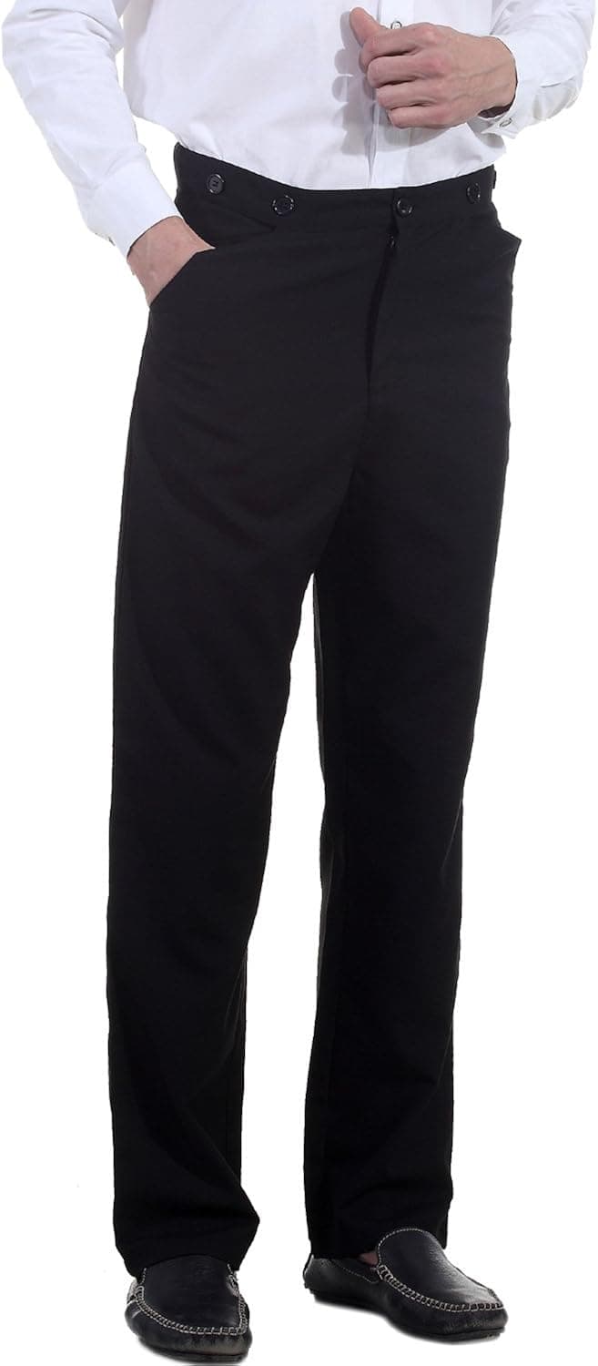 ThePirateDressing Steampunk Cosplay Costume Classic Victorian Men's Pants Trousers C1331