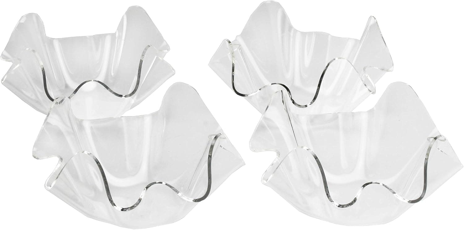 Arthur Court 7-Inch Acrylic Bowls, Clear, Set of 4
