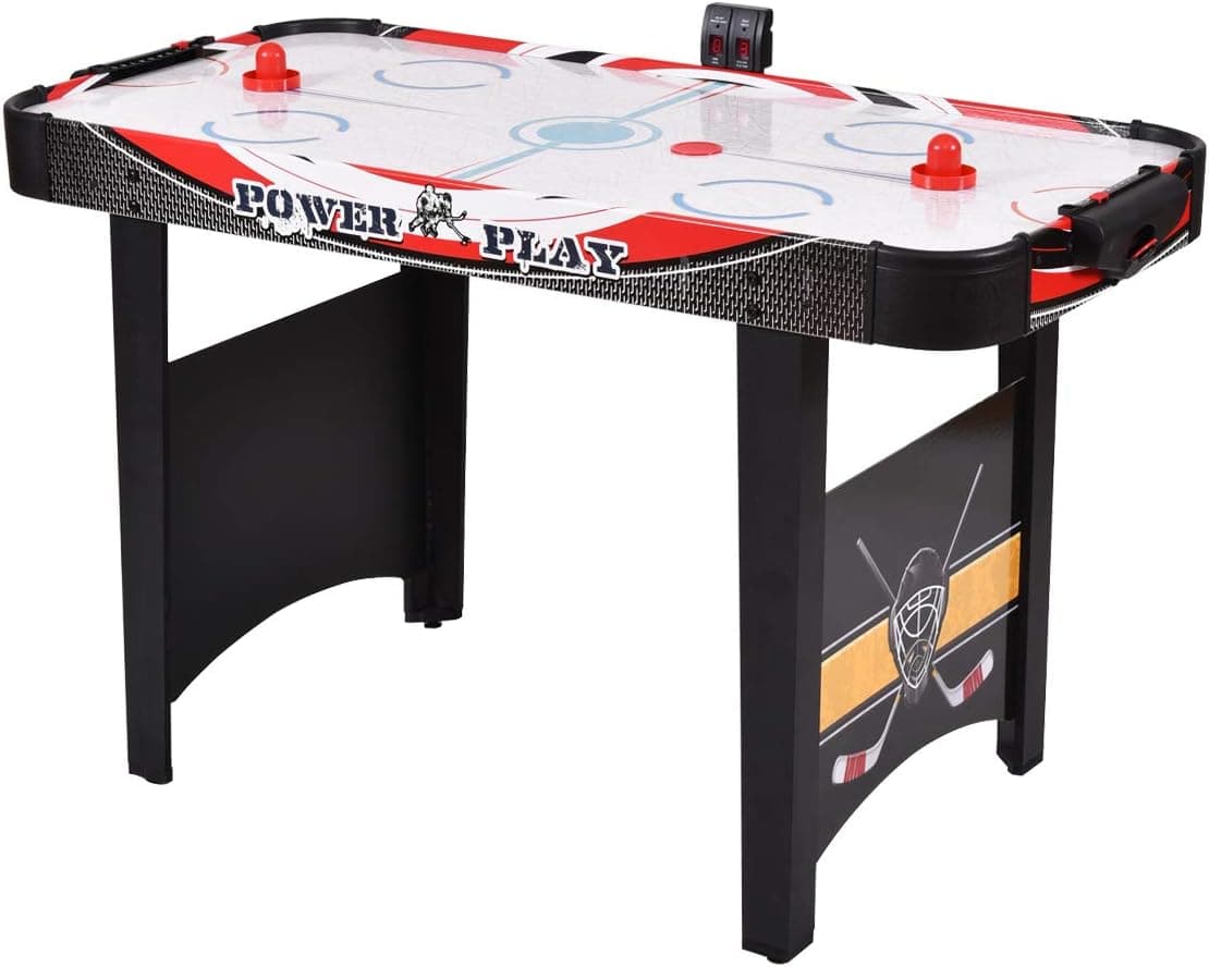 GYMAX 48" Air Hockey Table with 2 Pucks 2 Pushers Electronic Scorer,for Kids and Adults