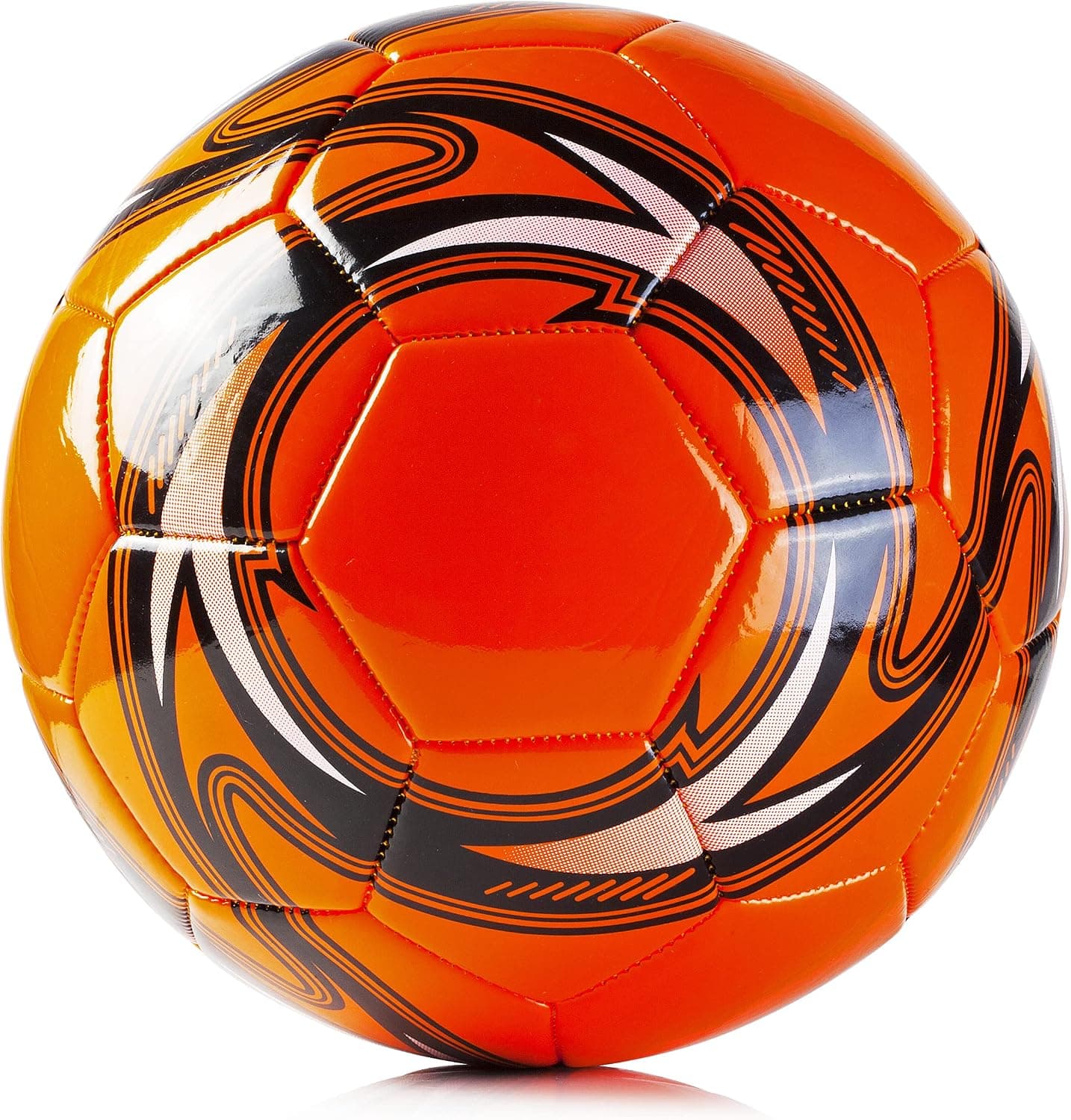 Western Star Soccer Ball Size 3 & Size 4 & Size 5 - Official Match Weight - 5 Colors - Youth & Adult Soccer Players - Helix Design - Durable, Long-Lasting Construction & Attractive Soccer Gifts